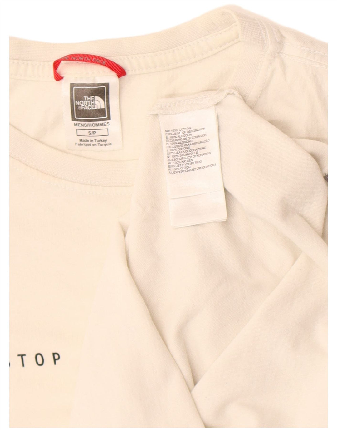 The North Face Herre grafisk T-shirt Top Lille hvid bomuld