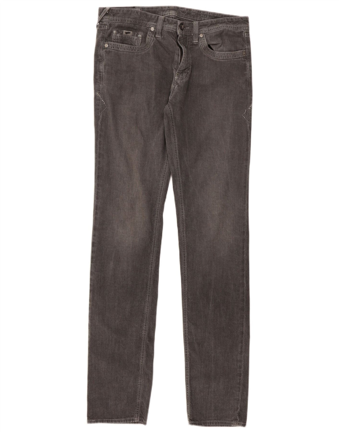 Gas Herre Albert Slim Jeans W32 L34 Grå Bomuld