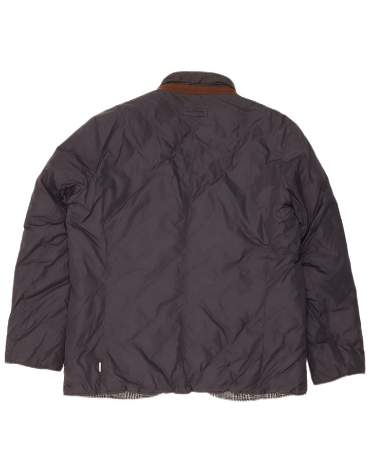 Henry Cottons Herre vendbar polstret jakke UK 42 XL Navy Blue