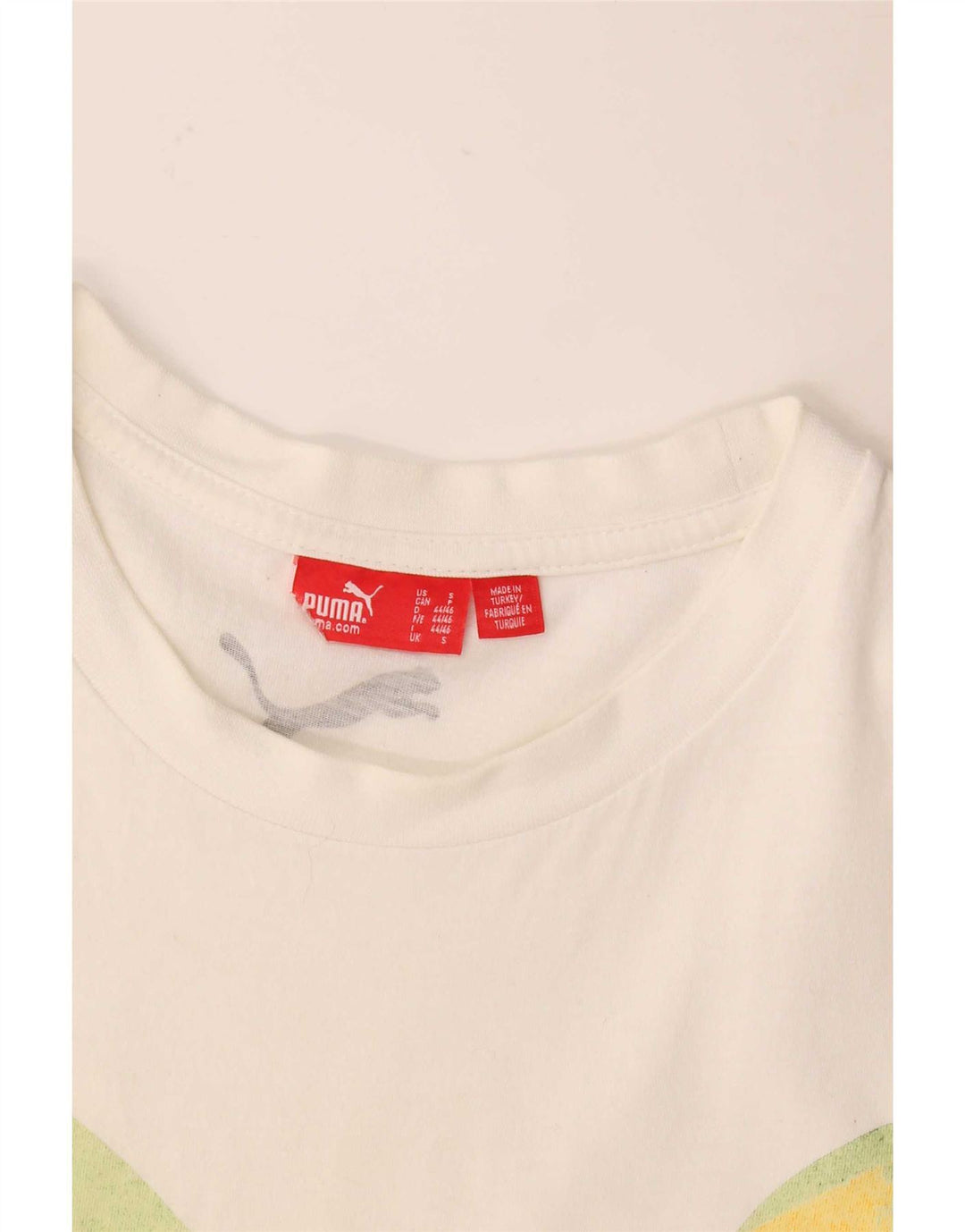Puma Herre Grafisk T-Shirt Top Lille Hvid