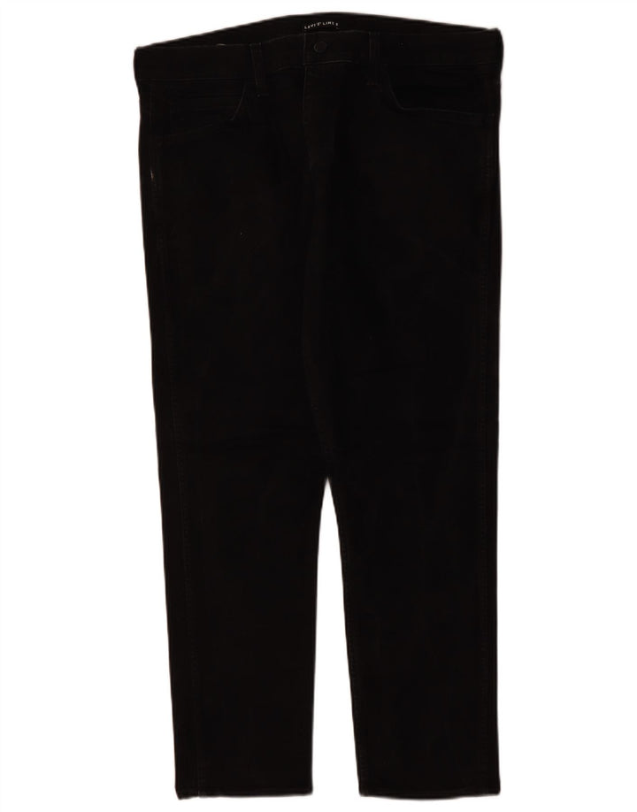 LEVI'S Straight jeans til mænd W36 L27 sort bomuld