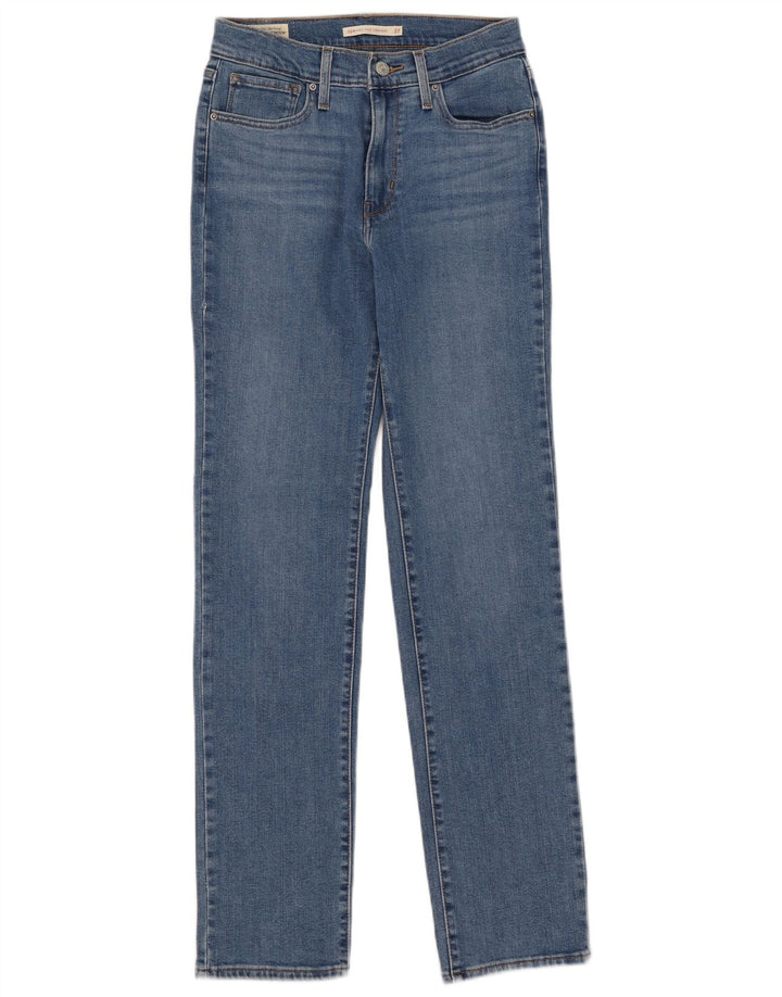 Levi's Womens 724 Højtaljede lige jeans W27 L30 Blå
