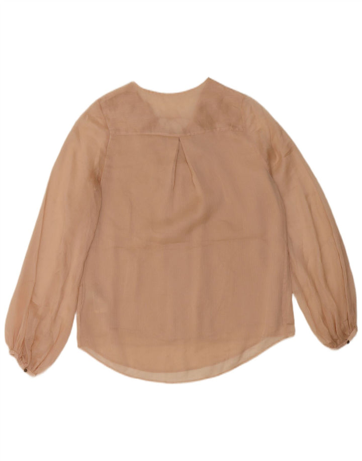 Coast Dame Langærmet Bluse Top UK 8 Small Pink Polyester