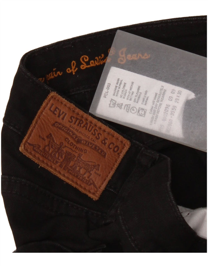 Levi's Slim Jeans til kvinder W29 L30 Sort