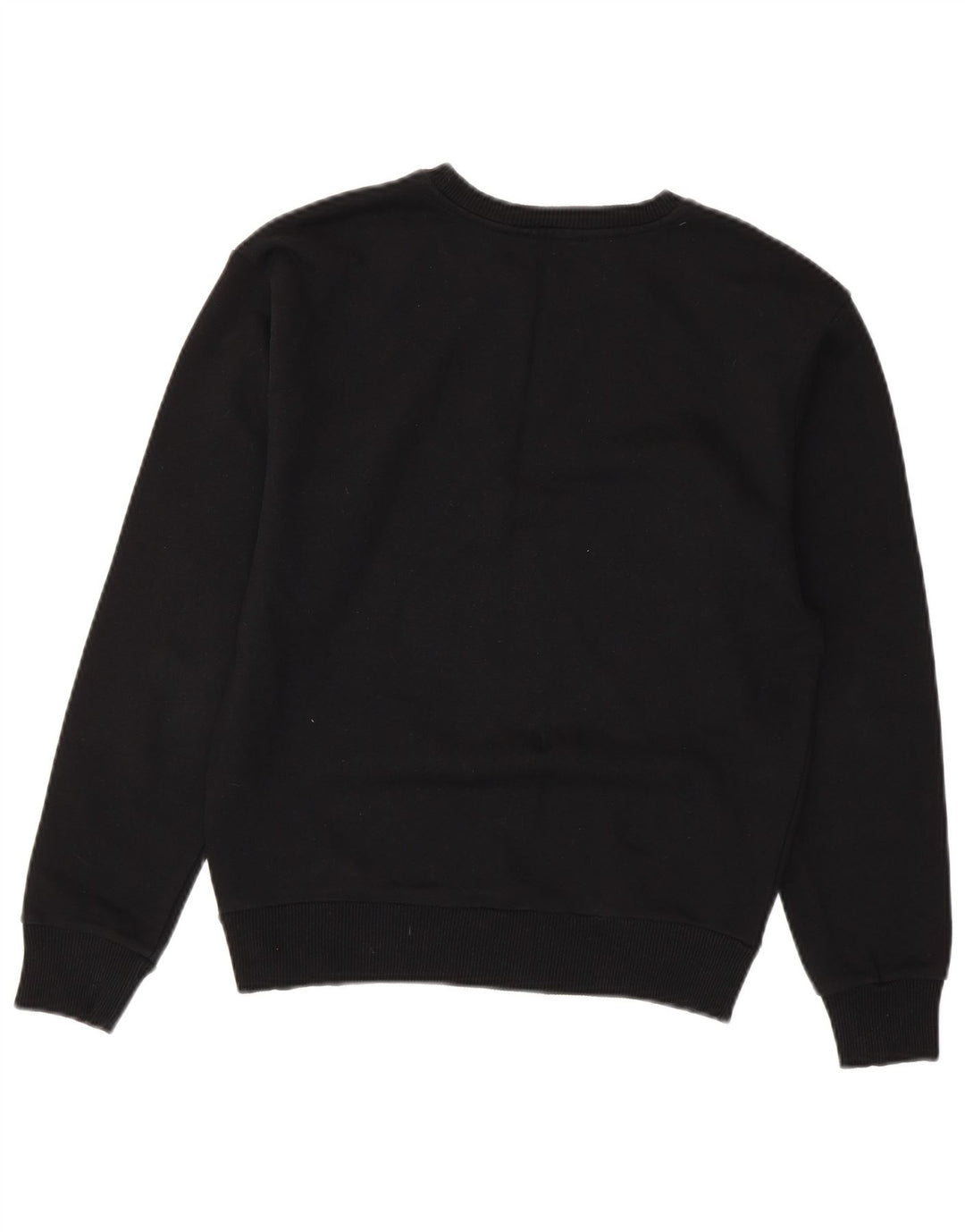 DIESEL Dame Grafisk Sweatshirt Jumper UK 10 Small Black Bomuld