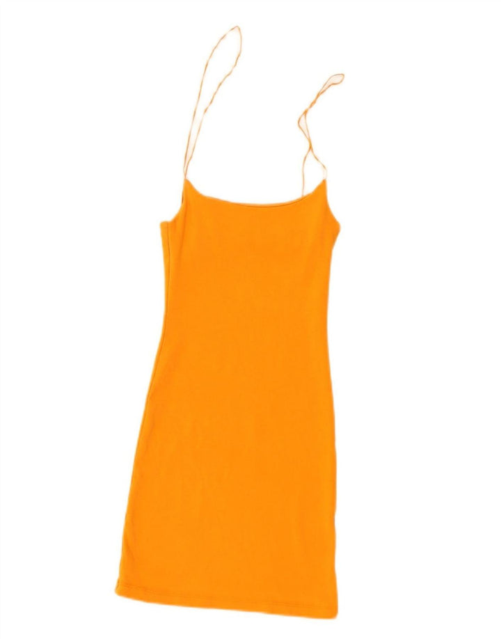 Zara Dame Slip Dress UK 8 Small Orange