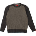 LEVI'S Herre sweater med rund hals, stor grå farveblok lammeuld