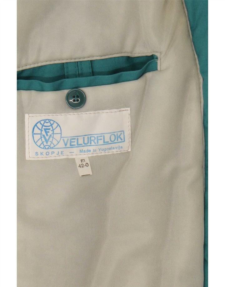 Vintage herre dobbeltradet bomberjakke UK 38 Medium Green