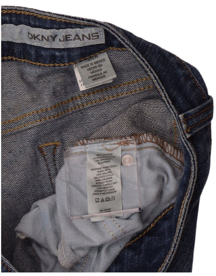 Dkny Dame Bootcut Jeans US 16 2XL W35 L32 Blå Bomuld