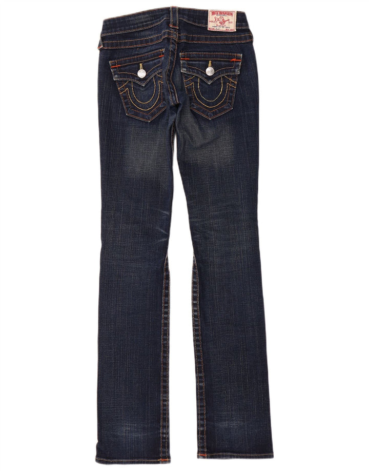 True Religion Dame Slim Bootcut Jeans W24 L33 Blå Bomuld