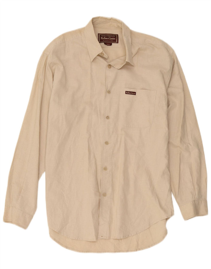 Marlboro Classics Herreskjorte Large Beige Linen