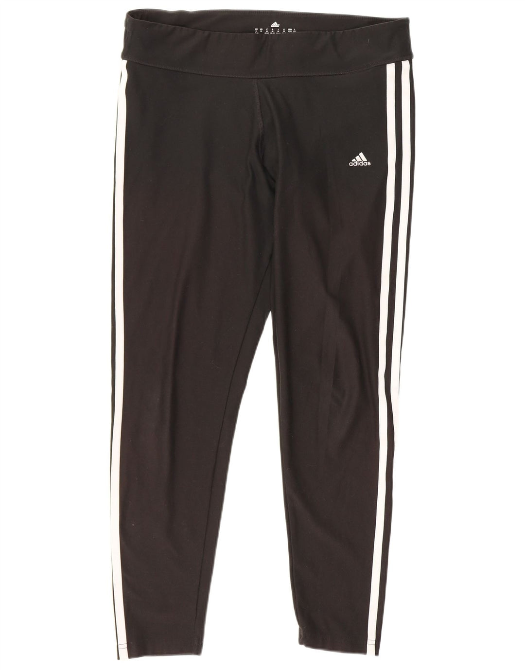 Adidas Grafiske Leggings til kvinder UK 12 W30 L25 Sort polyester