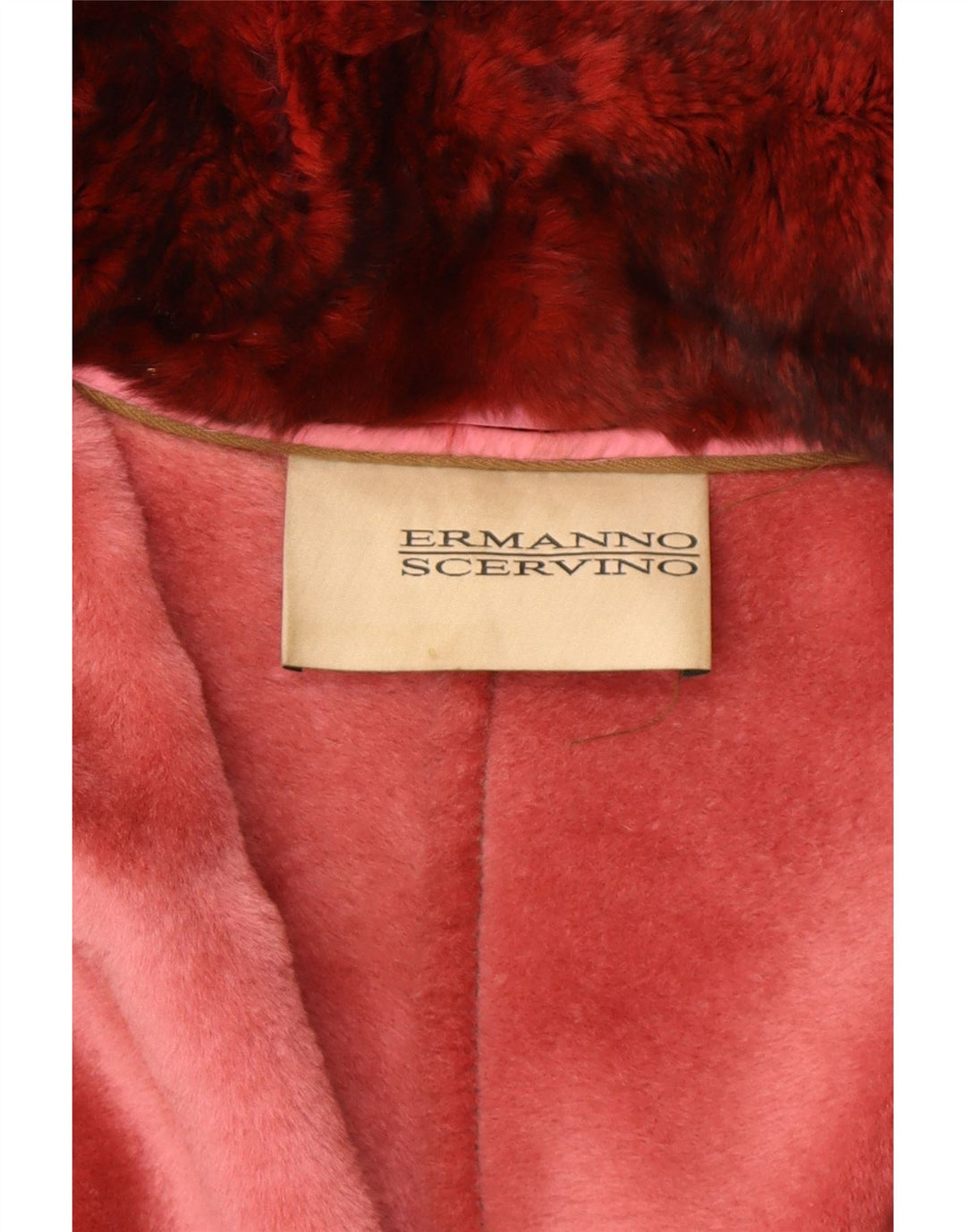 ERMANNO SCERVINO Dame Læderjakke IT 42 Medium Brun Læder