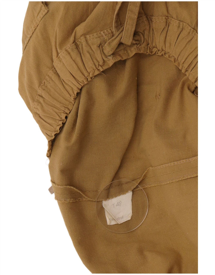 Vintage A-line nederdel til kvinder IT 42 Medium Khaki Bomuld