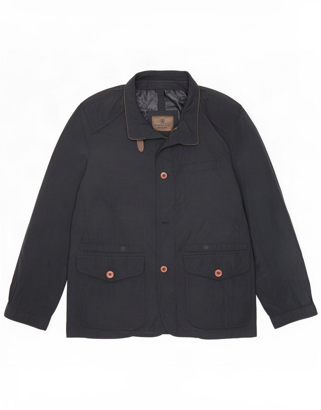 Massimo Dutti Herre Utility Jacket UK 40 Large Navy Blue Polyester
