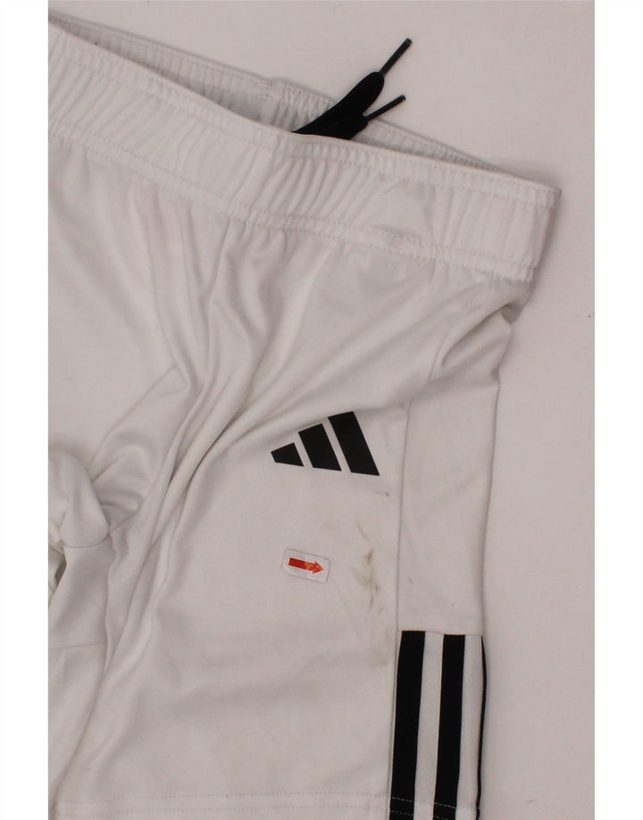 ADIDAS Aeroready Sportsshorts til drenge 7-8 år Hvid polyester
