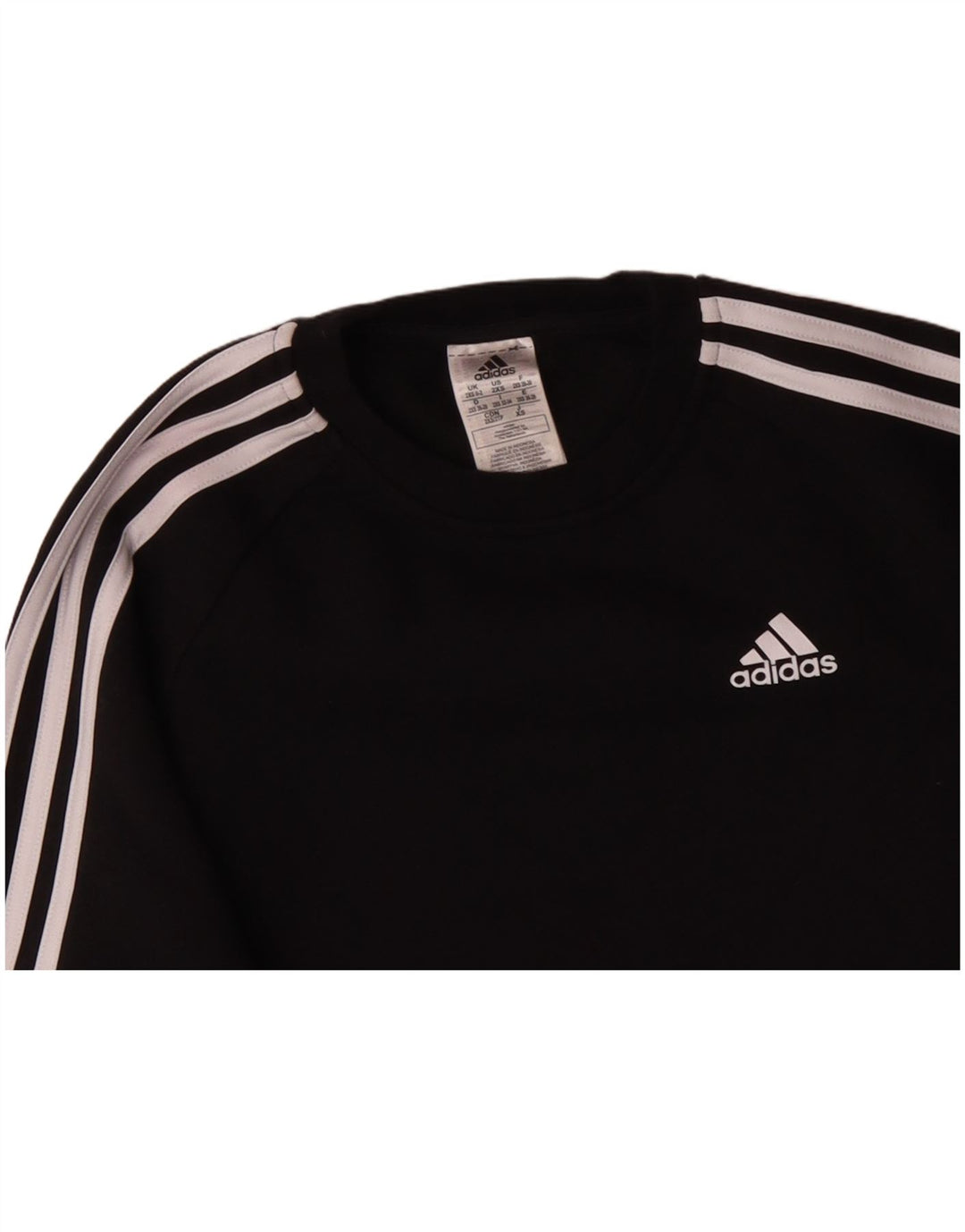 ADIDAS oversize sweatshirttrøje til kvinder UK 0/2 XS Sort bomuld