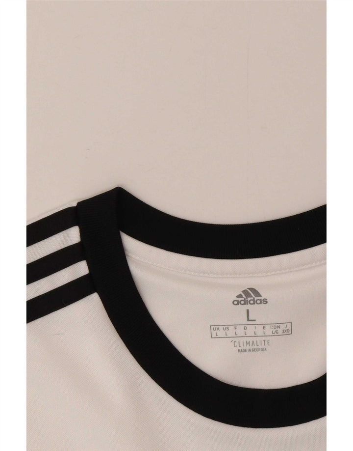 Adidas Herre Climalite T-Shirt Top Stor Hvid Polyester