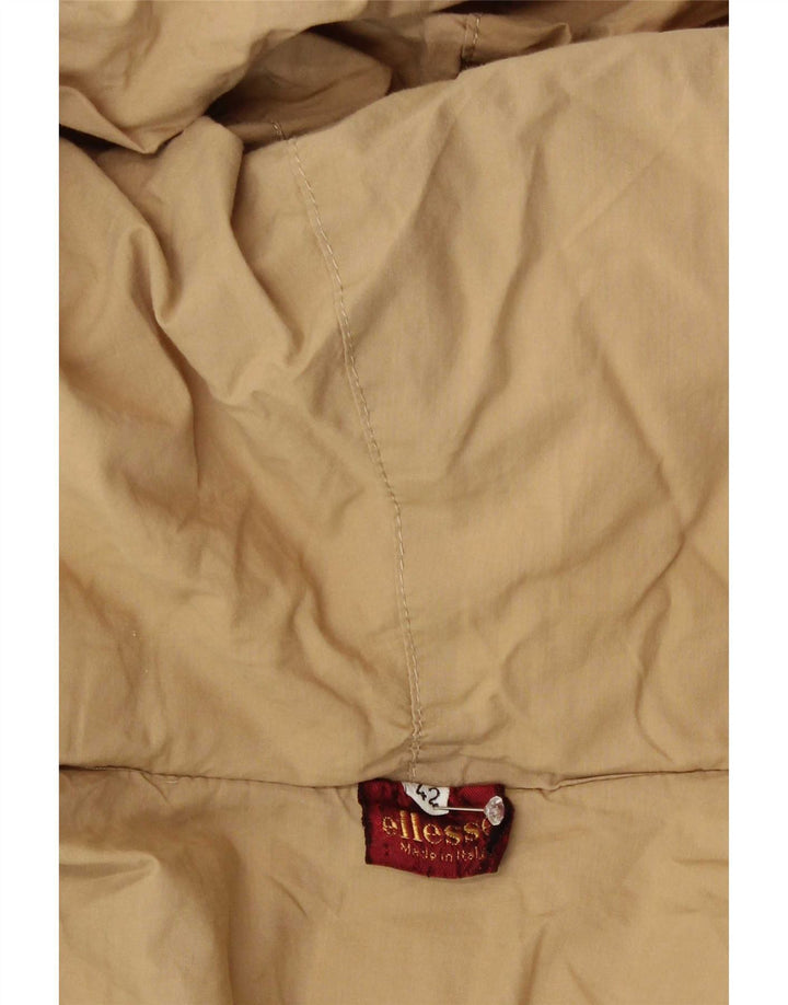 Ellesse Dame Hætte Oversized Polstret Frakke IT 42 Medium Beige