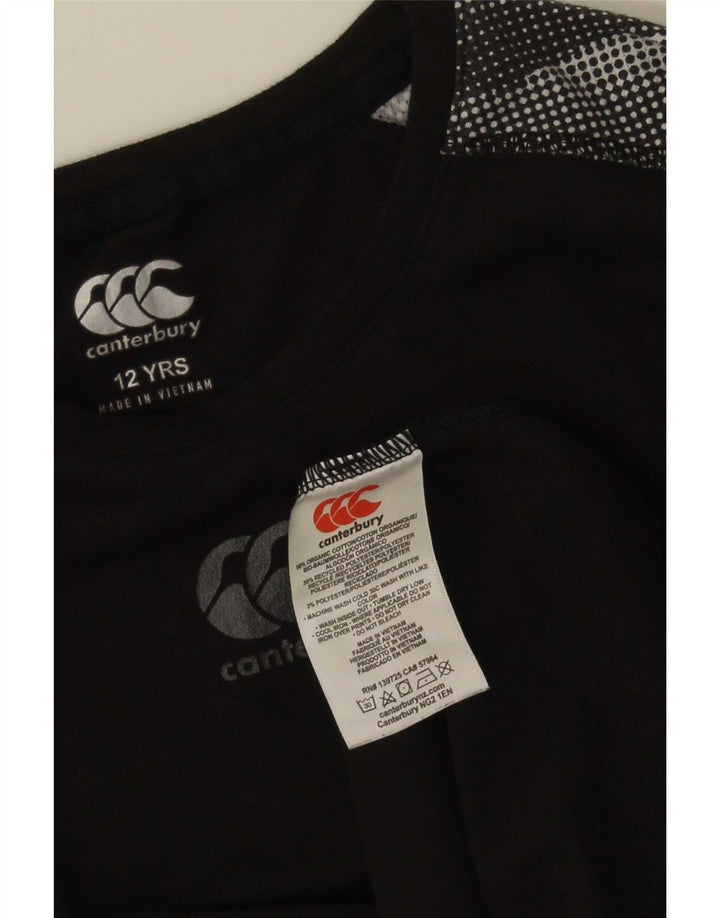 Canterbury Boys Regular Fit Top Langærmet 11-12 år Black Tie Dye