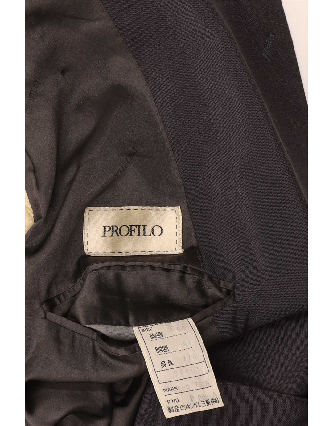 Profilo Herre 3/4 ærmet dobbeltradet blazerjakke UK 38 Medium Grey