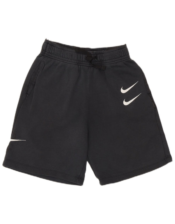 Nike drenge Swoosh grafiske sportsshorts 12-13 år store marineblå bomuld