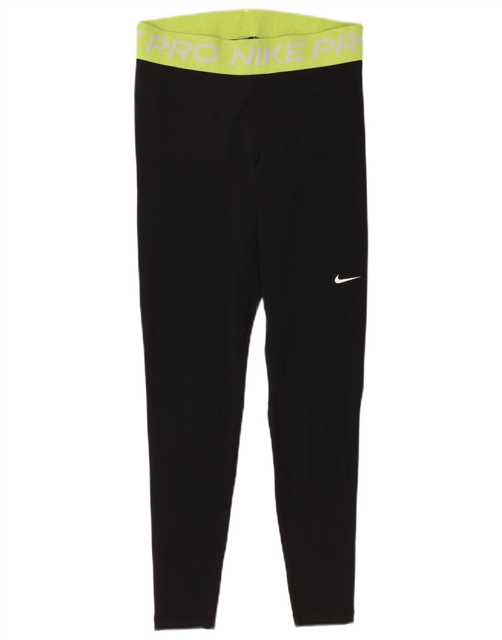 Nike Dame Dri Fit Leggings UK 12 Medium Sort