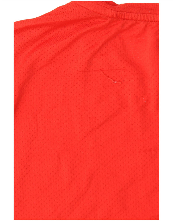 RUSSELL ATHLETIC Herre Dri-Power Vest Top Lille Rød Colourblock Polyester