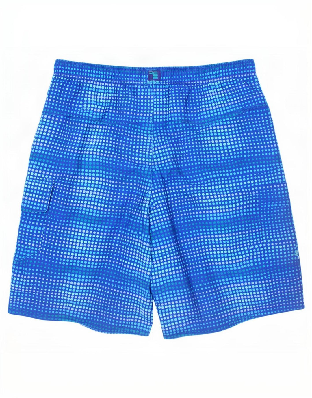 L.L.Bean Badeshorts til drenge 15-16 år blå plettet polyester