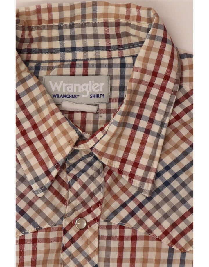 Wrangler Kortærmet Herreskjorte XL Multifarvet Gingham