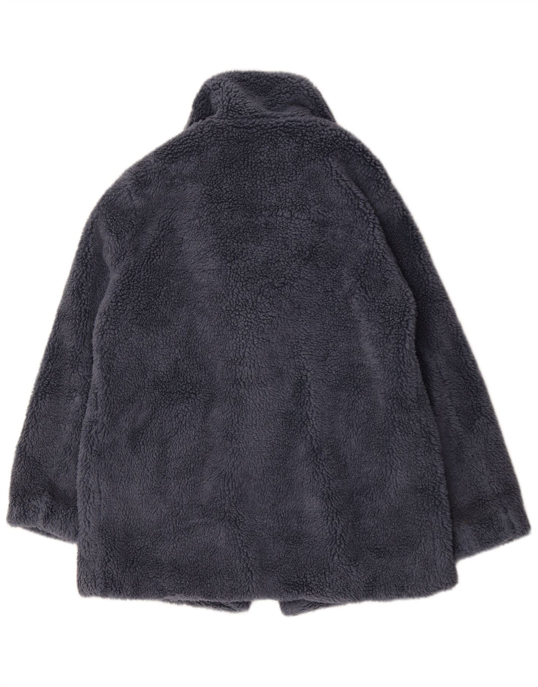 Marks & Spencer Dame Oversized Faux Fur Overcoat UK 12 Medium Grey