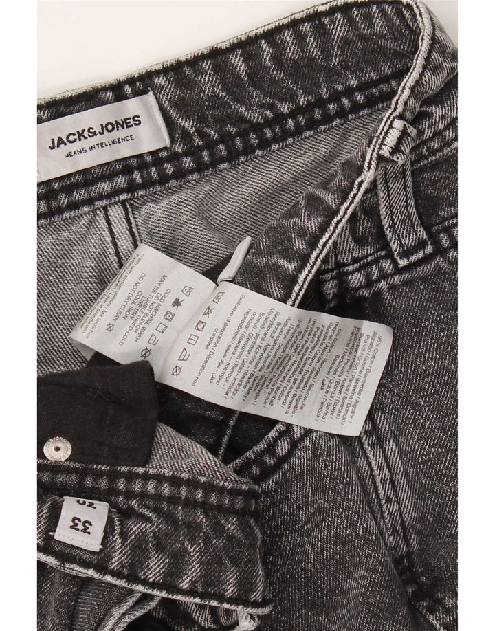 Jack & Jones Herre tilspidsede jeans W33 L30 Grå bomuld