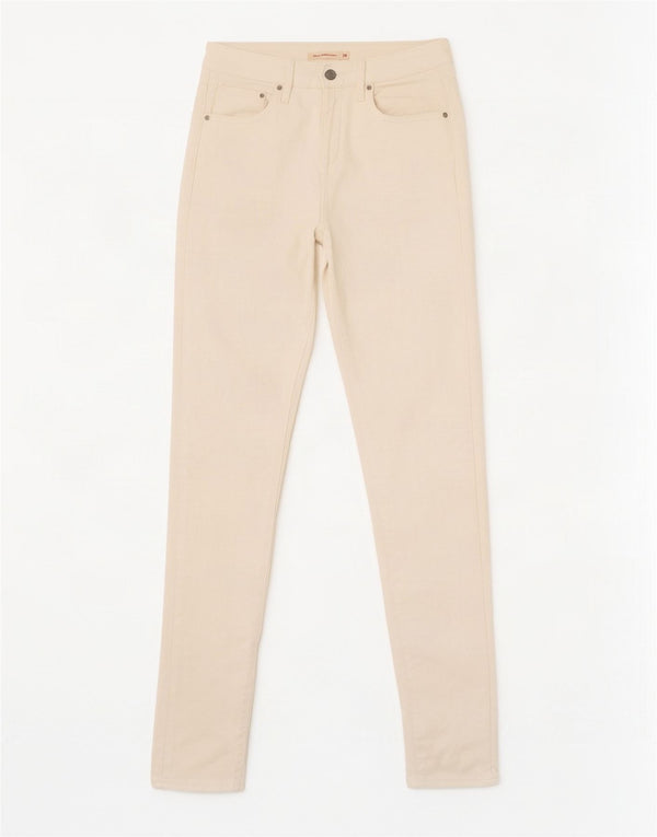 Levi's Dame 721 Skinny Jeans med høj talje W26 L32 hvid bomuld