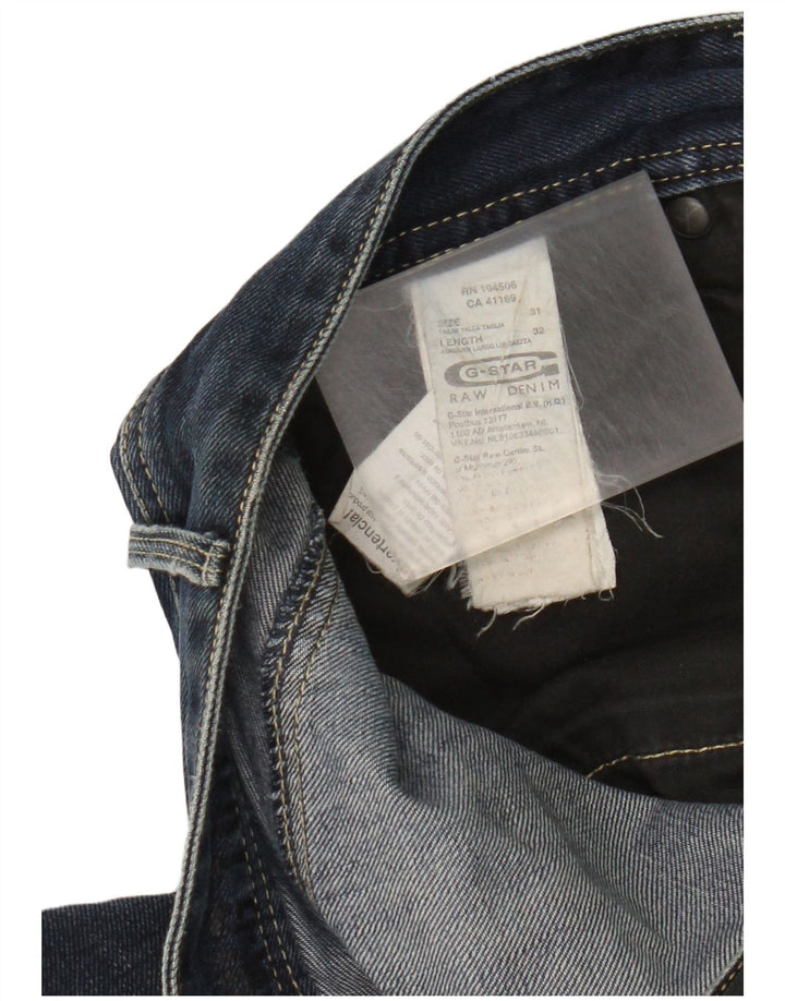 G-Star Straight Jeans til mænd W31 L32 Marineblå bomuld