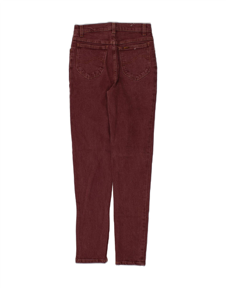 RIFLE Womens Skinny Jeans W28 L30  Maroon Cotton Vintage Rifle and Second-Hand Rifle from Messina Hembry 
