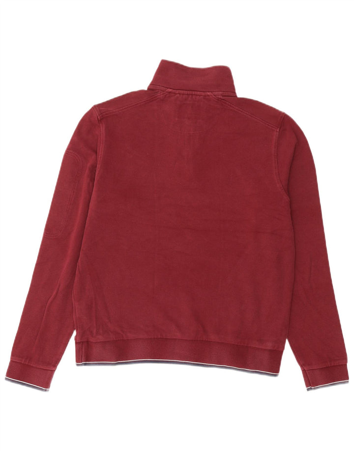 Marks & Spencer Herre Blue Harbor Sweatshirt Jumper Medium Burgundy