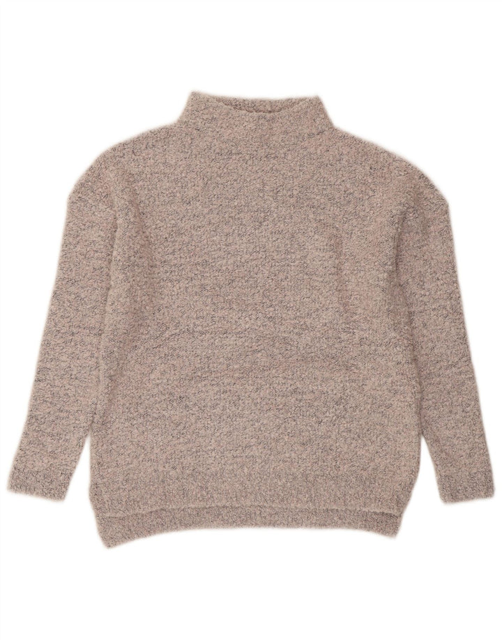 MARKS & SPENCER Dame Turtle Neck Jumper Sweater UK 10 Small Grey