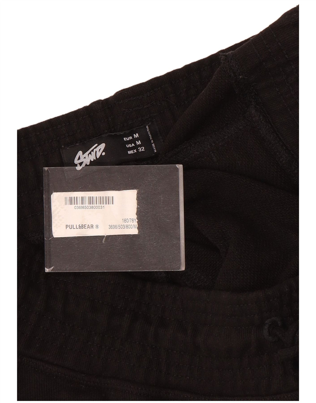 Pull & Bear Herre Sportshorts Medium Sort Bomuld