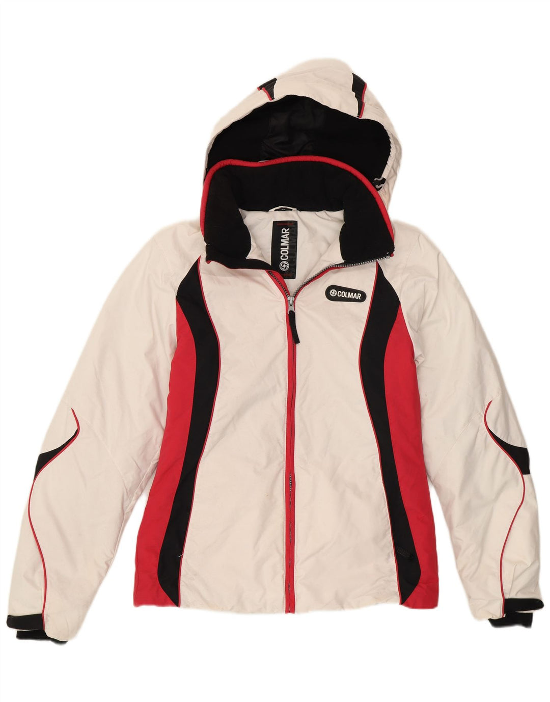 Colmar Dame Hætte Skijakke IT 42 Medium White Colourblock Sports