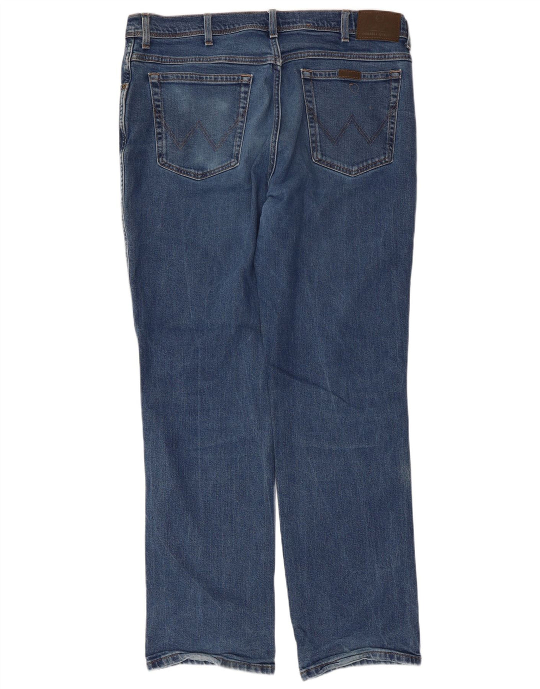 WRANGLER Herre Regular Fit Straight Jeans W40 L34 Blå Bomuld