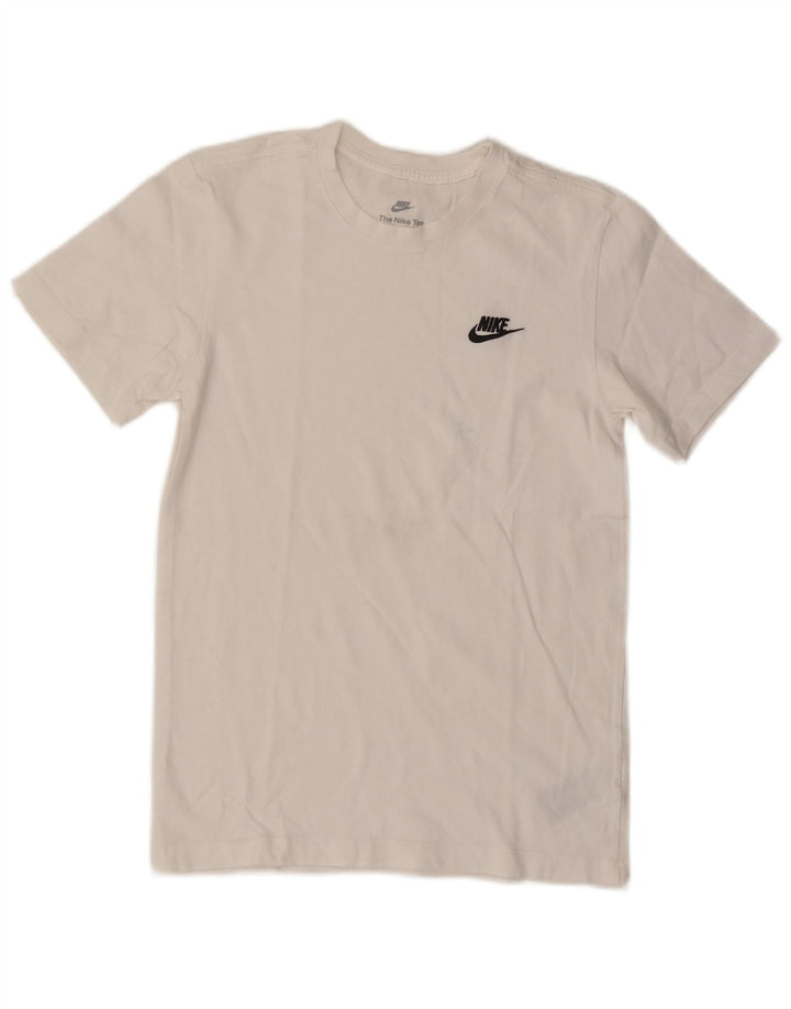 Nike T-shirt top XS hvid bomuld til mænd