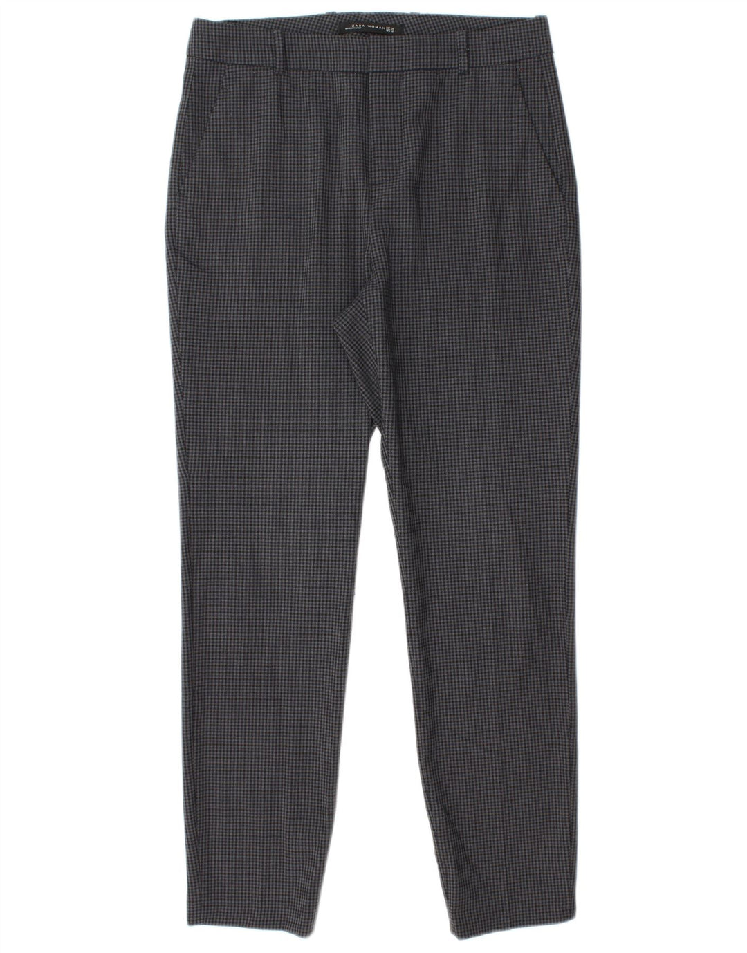 Zara Slim Suit Bukser til kvinder EU 40 Medium W30 L28 Grå Houndstooth