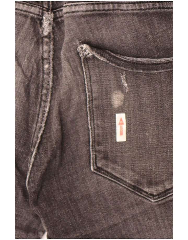 Jack & Jones Distressed denimshorts til mænd Små W30 grå bomuld