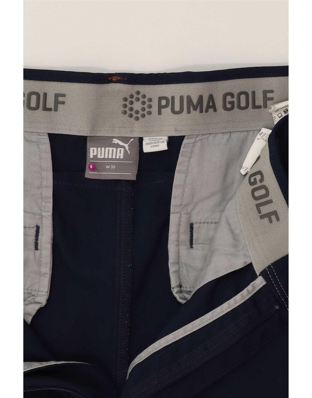 Puma Herre Golf Joggers Chino Bukser W36 L30 Marineblå Polyester