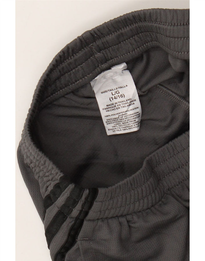 Adidas Boys Sports Shorts 14-15 år Large Grå Polyester
