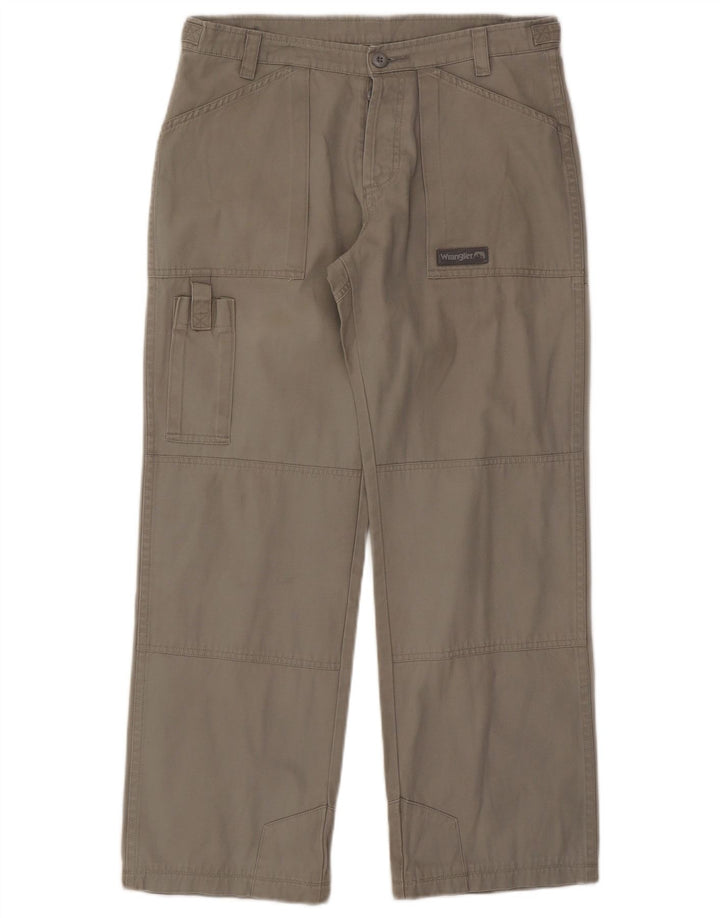 Wrangler Straight Cargo bukser til mænd W32 L28 Grå bomuld