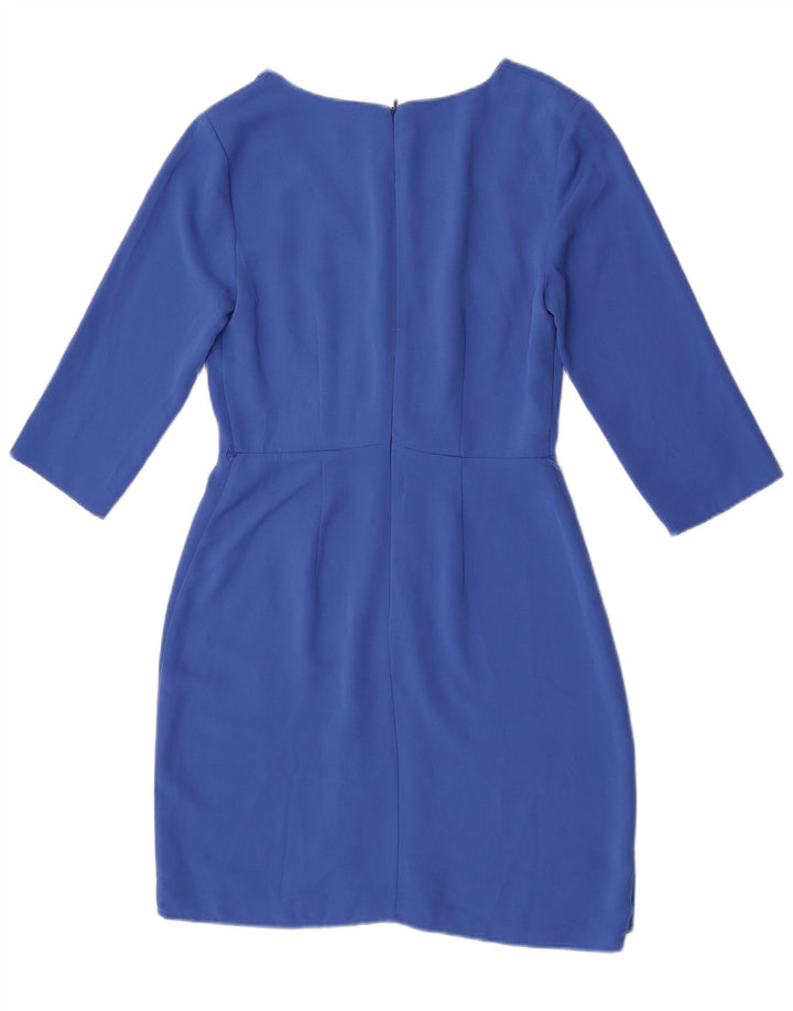Oasis Womens 3/4-ærmet kappekjole UK 8 Small Blue Polyester