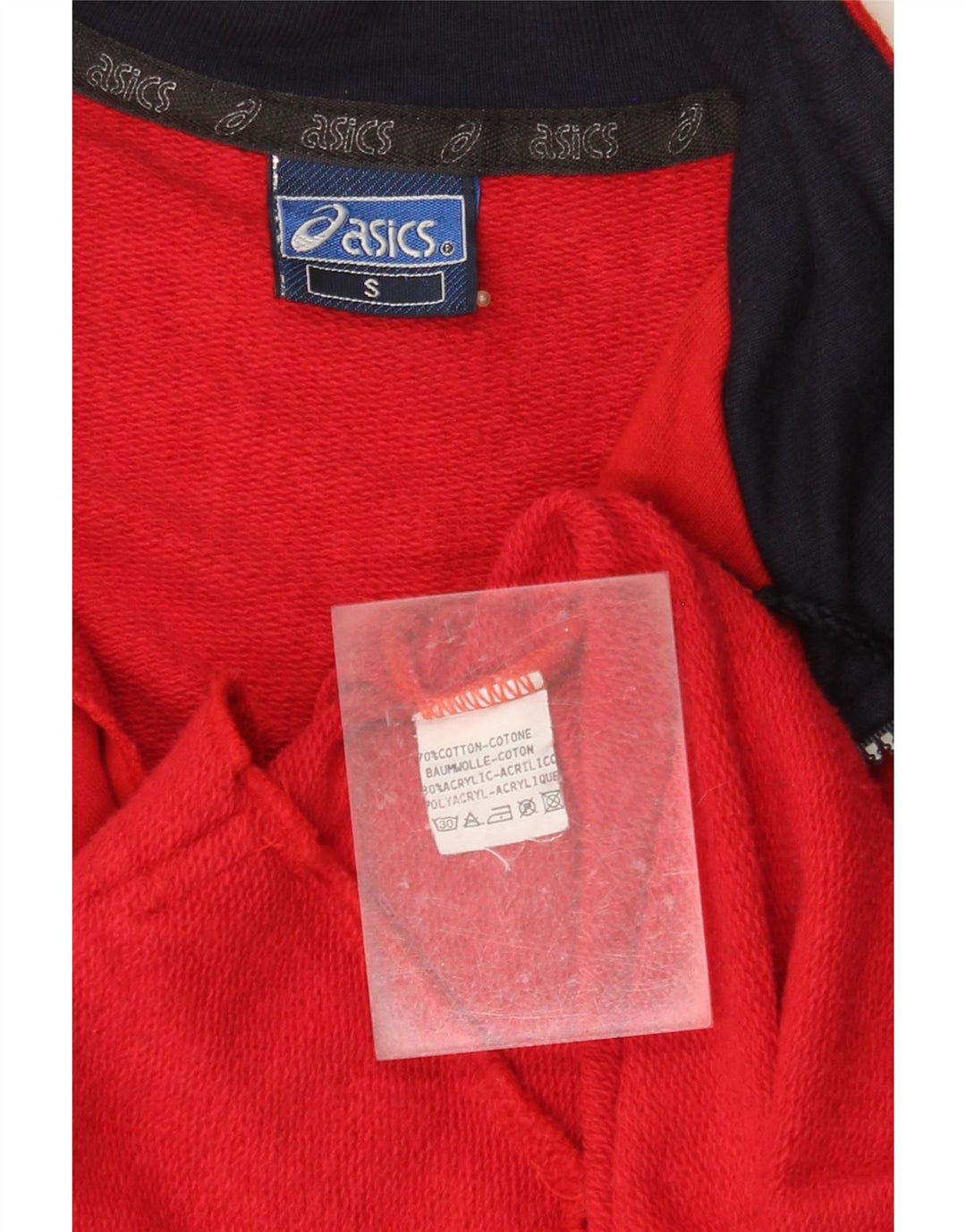 ASICS Herre grafisk træningsdragt Topjakke Lille rød bomuld