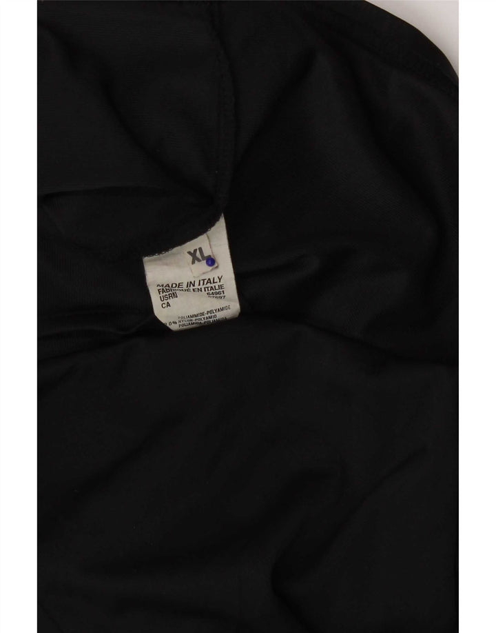 Benetton Dameskjorte UK 18 XL Sort Polyamid