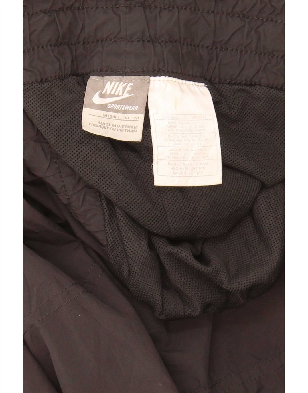 Nike træningsdragtsbukser til kvinder US 8/10 Medium Black Colourblock Polyester